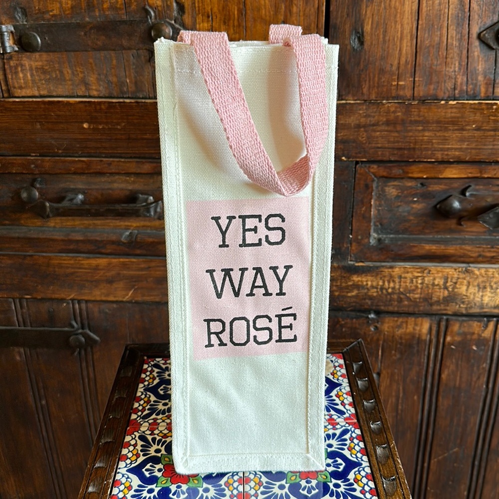 Yes Way Rosé Reusable Wine Bag NWOT